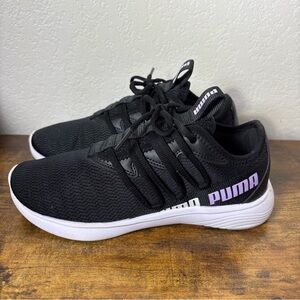 Puma Black and Purple Athletic Shoes
